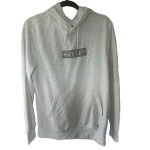 Hurley Iridescent Front Branding Unisex Pullover Hoodie Kangaroo Pockets Medium